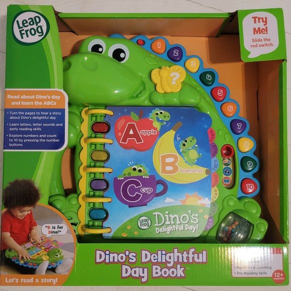 LeapFrog Dino's Delightful Day Alphabet Book New! - Picture 7 of 15